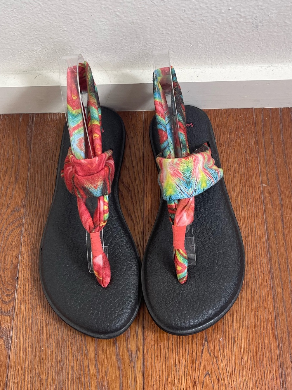 Sanuk Women's Yoga Sling 2 Prints Comfort Sandals - Tie-Dye Multi-Color Size 9